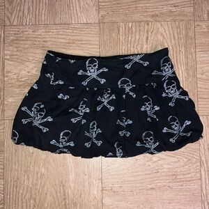 ‼️SOLD‼️ Rare Vintage TRIPP NYC Skull & Crossbones Bubble Mini Skirt